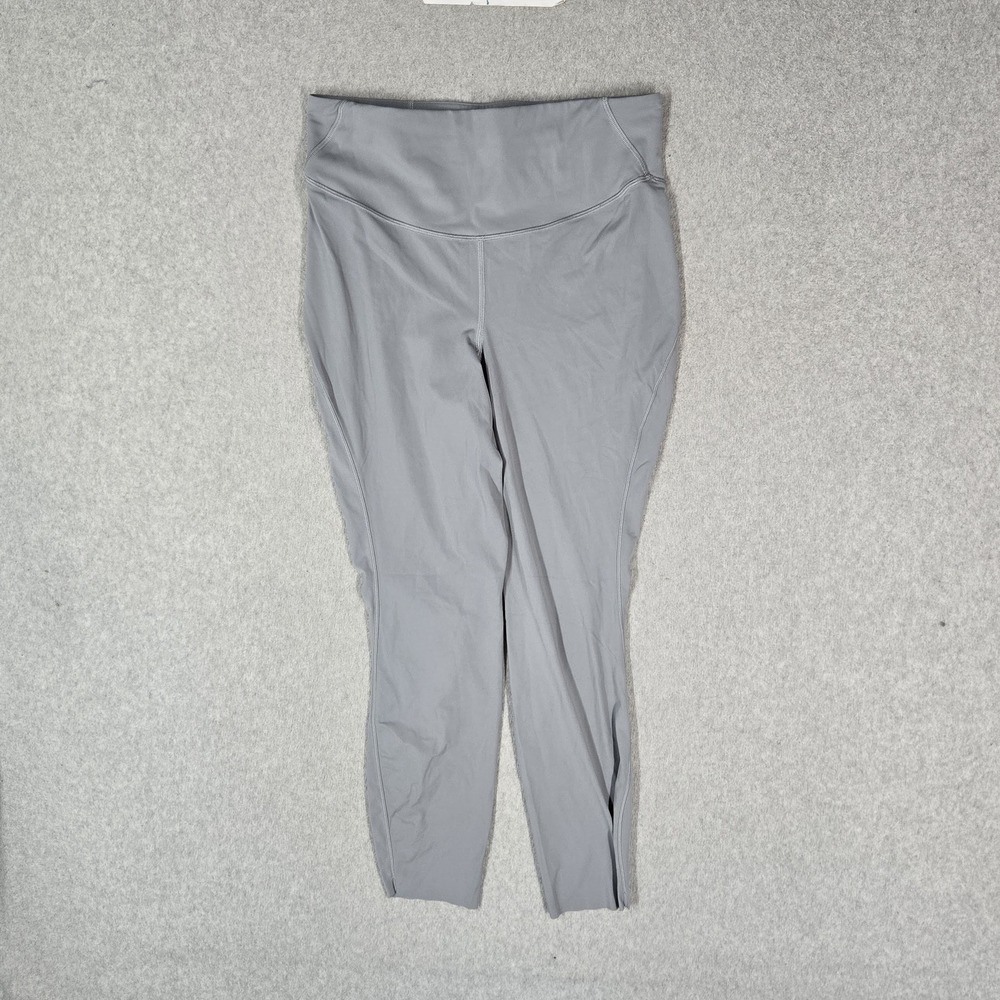 Lululemon Women Activewear Pants 10 Gray Base Pace High Rise Leggings 23" Inseam